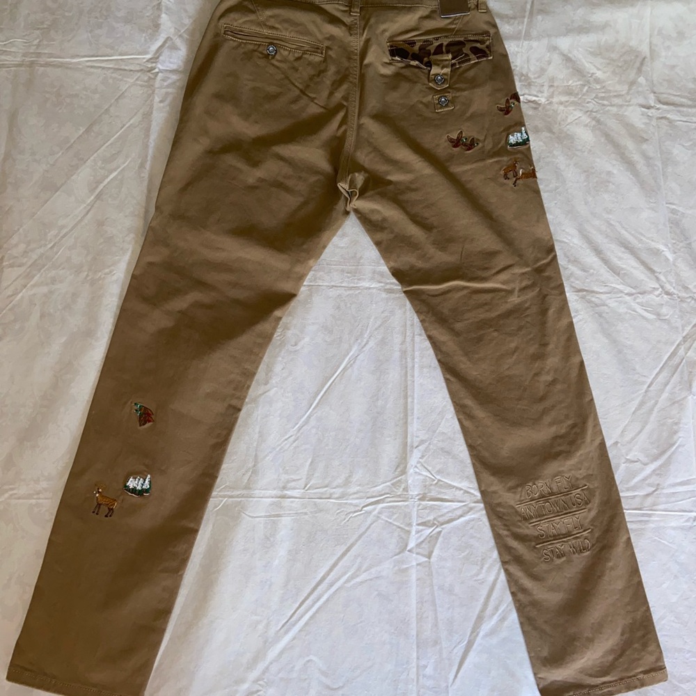 Born Fly Wildlife Heavy Canvas Pants Khaki Sz. 32x31